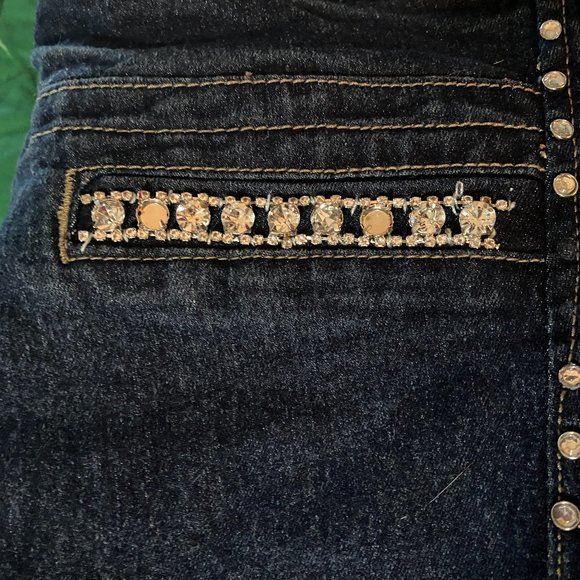 Fashion Power Jeanswear Bling Ladies Jeans~XL - Picture 3 of 10